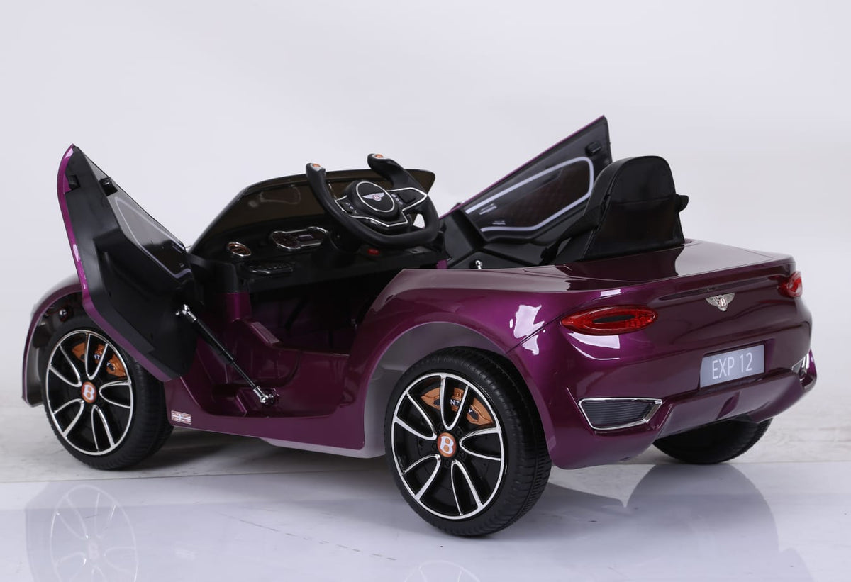 Bentley exp 12v kids ride on car Purple