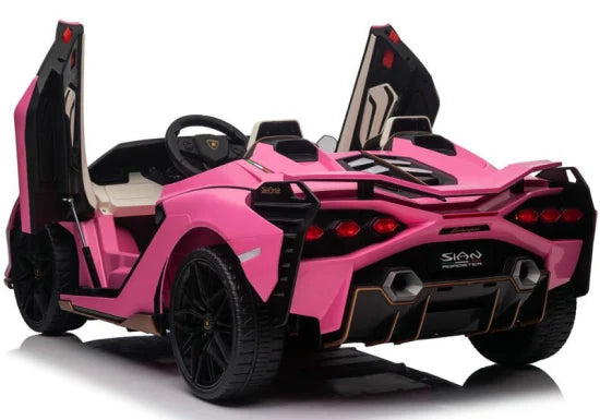 Lamborghini Sian 24V 4wd 2 seater ride on car Pink