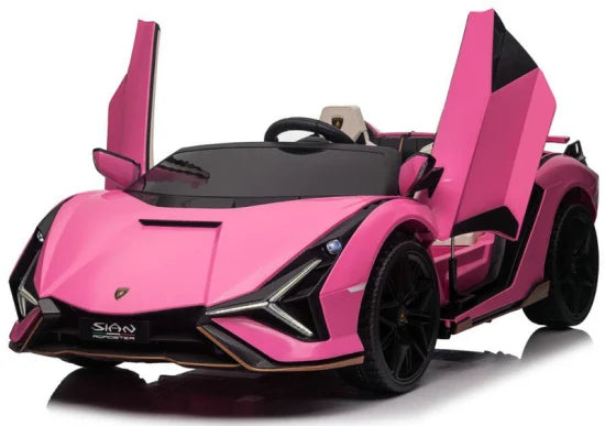 Lamborghini Sian 24V 4wd 2 seater ride on car Pink