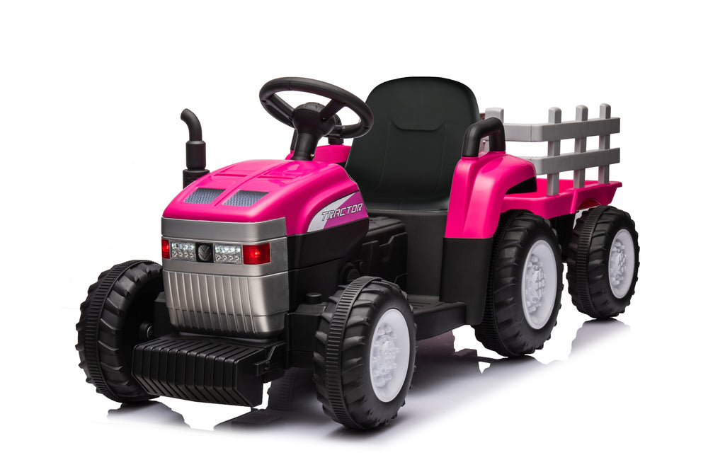 T7 New Holland 12v mini tractor - Pink