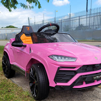 Licensed 12v Lamborghini Urus Kids Ride on Car - Pink