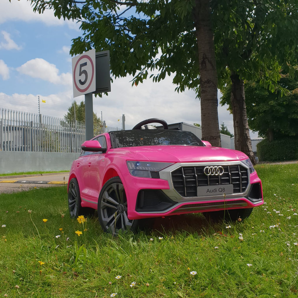 pink audi ride on car