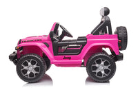 
              12v Licensed Rubicon Jeep wrangler - Pink 4WD
            