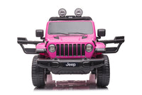 
              12v Licensed Rubicon Jeep wrangler - Pink 4WD
            